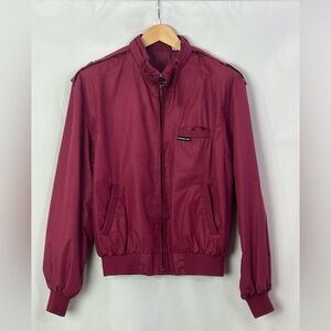 Members Only Maroon Bomber Jacket